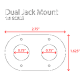 Dual Headset / Helmet Nexus Jack Flush Mount by Rugged Radios