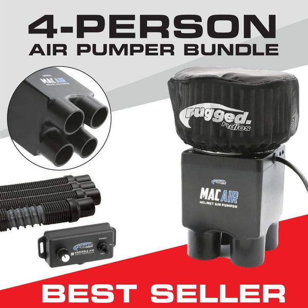 Rugged Radios MAC Air 4-Person Helmet Air Pumper (Bundle) – Pro
