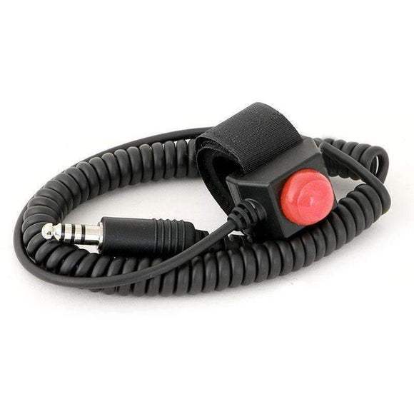 Velcro Mount Steering Wheel Push to Talk (PTT) with Quick Disconnect for Intercoms for Intercoms by Rugged Radio