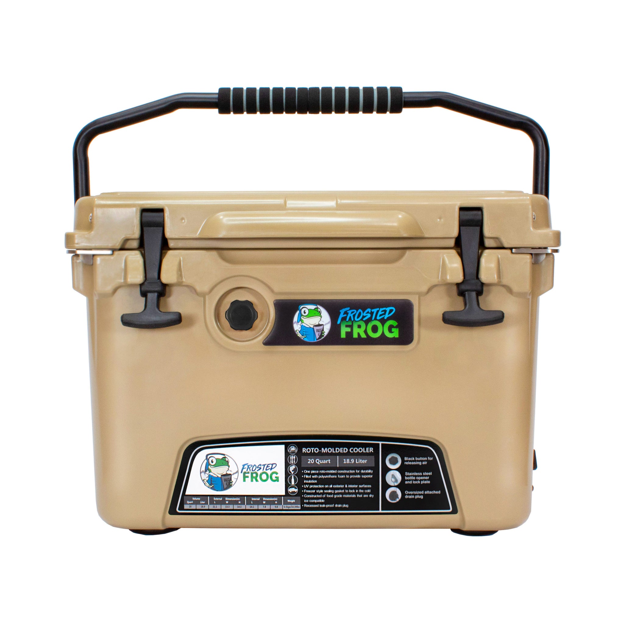 moco Frosted Frog 20QT Cooler – Sand, 20QT – Pro UTV Parts