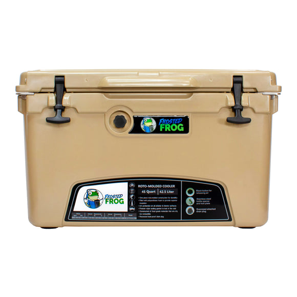 Frosted Frog 45QT Cooler – Sand, 45