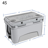 Frosted Frog 45QT Cooler – Black, 45QT