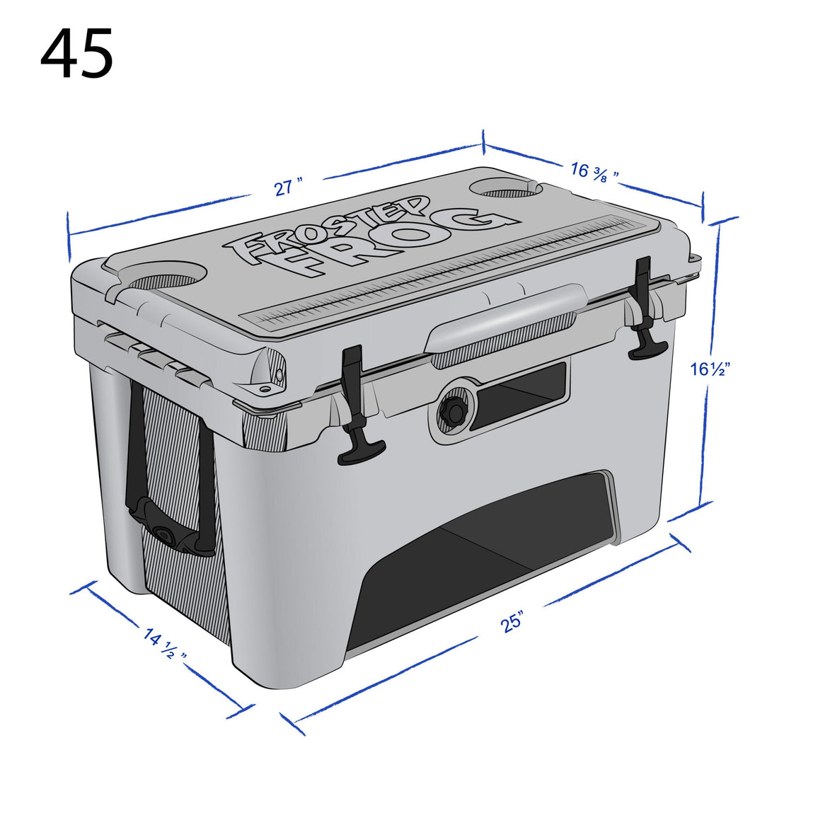 Frosted Frog 45QT Cooler – Sand, 45 – Pro UTV Parts