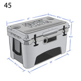 Frosted Frog 45QT Camo Cooler – Camo Blue, Gray & Black, 45QT