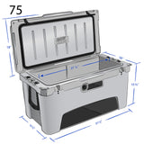 Frosted Frog 75 QT Rotomolded Cooler – Cool Gray, 75QT