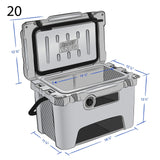 Frosted Frog 20QT Cooler – Cool Gray, 20QT