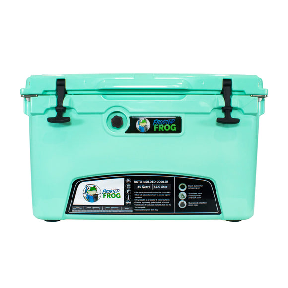 Frosted Frog 45QT Cooler – Mint Green, 45QT