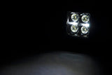 ROUGH COUNTRY 2-INCH SQUARE FLUSH MOUNT CREE LED LIGHTS - (PAIR | BLACK SERIES W/ COOL WHITE DRL)
