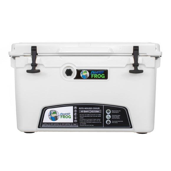 Frosted Frog 45QT Cooler – White, 45QT